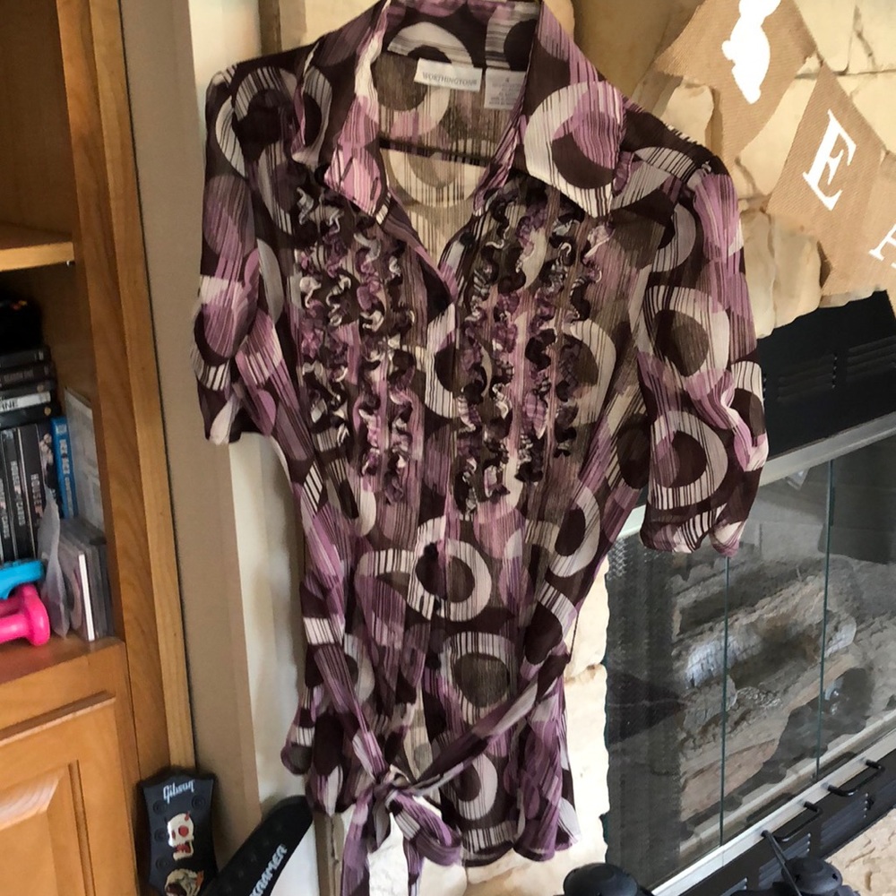 Worthington sheer top